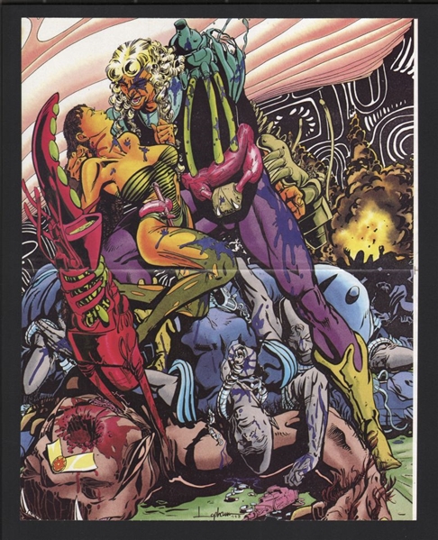 Lot of (2) DAVID LAPHAM - PLASM & BRAVURA / X-MEN Original Posters