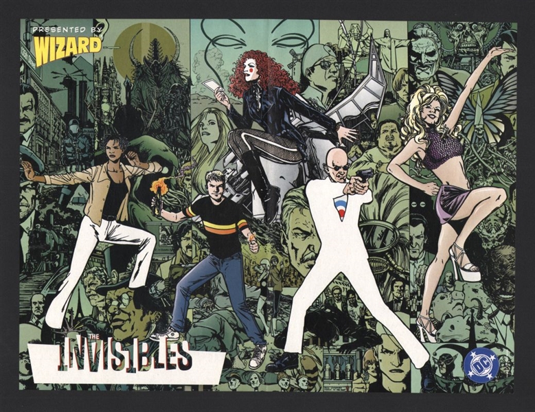 Lot of (2) THE INVISIBLES & ALEX ROSS - UNCLE SAM Wizard Original Posters