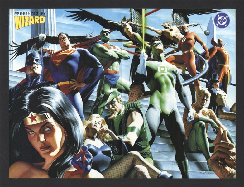 ALEX ROSS - JUSTICE LEAGUE / DAVID FINCH - ASCENSION Wizard Original Poster