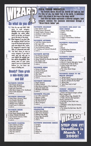 WIZARD COMICS MAGAZINE 100TH ISSUE EVERY COVER Original Poster