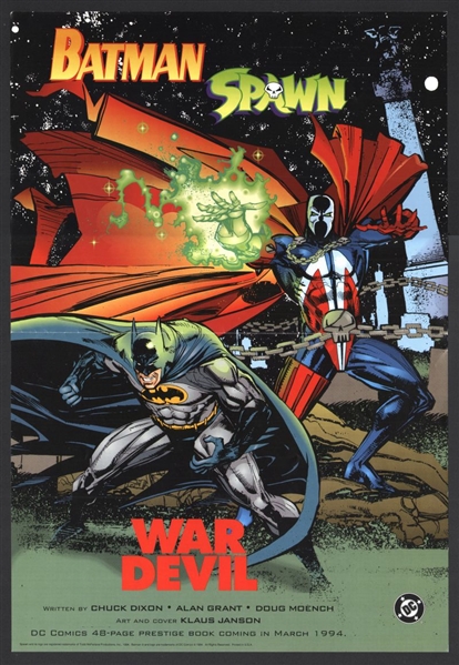 BATMAN / SPAWN: WAR DEVIL Original Promo Poster