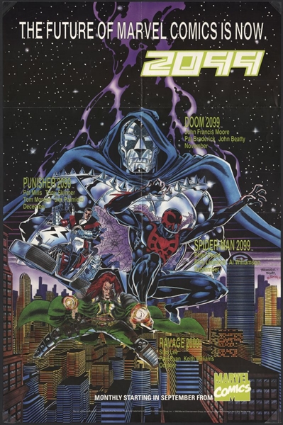 MARVEL 2099 SIDER-MAN DOOM PUNISHER RAVAGE Original Promo Poster