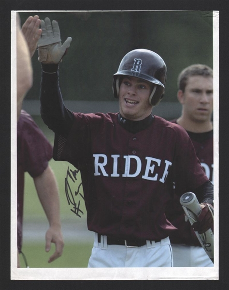 JAMES HAYES ca 2000 Rider NCAA Baseball SIGNED Photo 