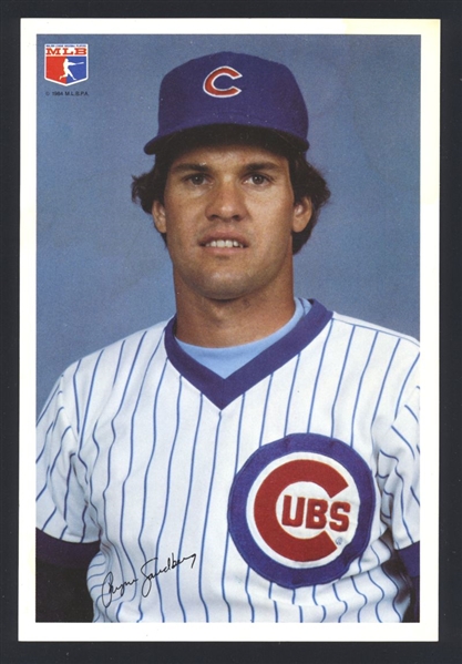 Lot of (6) 1984 Chicago Cubs RYNE SANDBERG, GARY MATTHEWS etc Team Issue Photos
