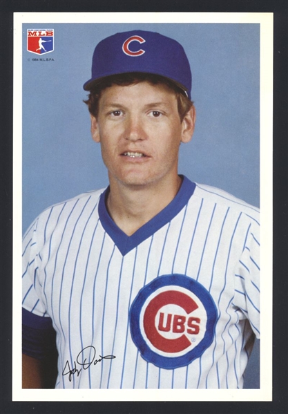 Lot of (6) 1984 Chicago Cubs RYNE SANDBERG, GARY MATTHEWS etc Team Issue Photos